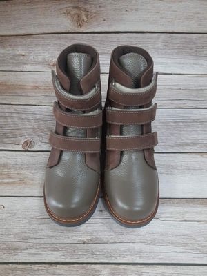 Ботинки коричнево-оливковые кожа+ нубук 4Rest Orto, 36