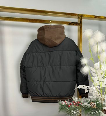 Куртка чорна зима TS, корич.капіш. арт.24426 Китай, 152
