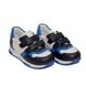 Кроссовки черно-белые, синие вставки Happy Walk, 21, 13