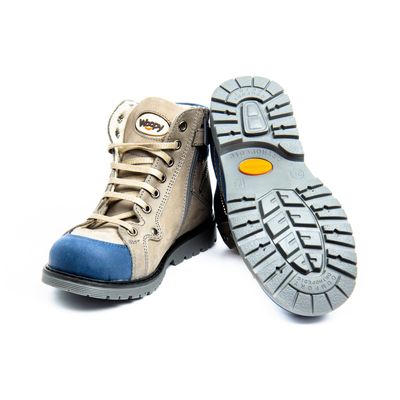 Ортопедичні черевики Woopy із синіми вставками, 28