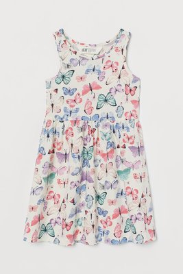 Платье белое в бабочки, H&M, 98, 104
