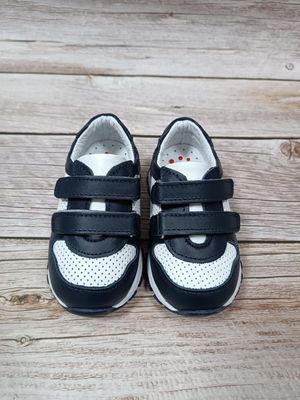 Кросівки синьо-білі з перфорацією Toddler, 19, 12,2