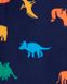 Пижама синяя с динозавриками сплошная Carter's, 92