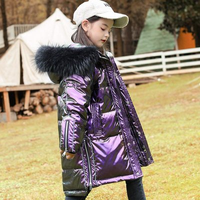 Куртка зимова фіолетова біопух Китай, 120