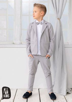 Пиджак серый, All for kids, 104, 110