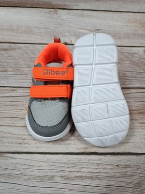 Кроссовки серо-оранжевые Clibee, 21