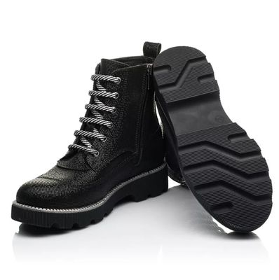 Ортопедичні чорні черевики Woopy для дівчат, 31