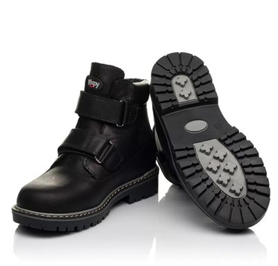 Ортопедические черные ботинки с логотипом Woopy, 31
