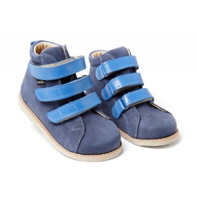 Ортопедичні черевики Aurelka з блакитними липучками, 35