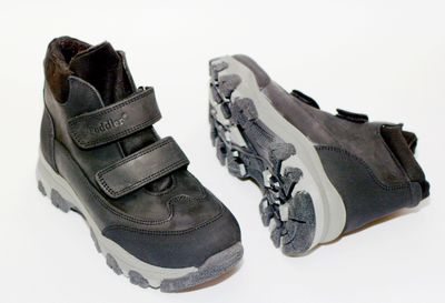 Черные нубуковые ботинки Toddler для мальчиков, 32, 21