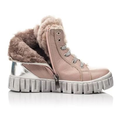 Зимові кросівки пудрові з зіркою Woopy, 26