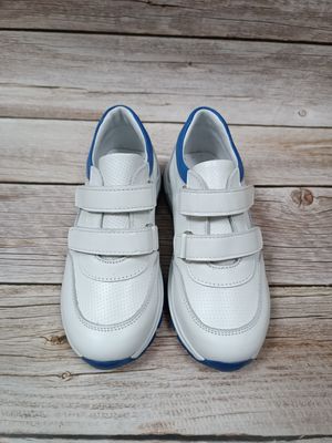 Білі шкіряні кросівки Toddler, перфоровані, 21, 14