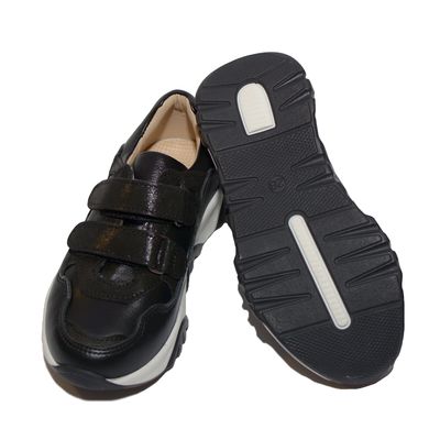 Кросівки чорні на чорно-білій підошві Woopy, 25