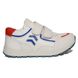 Білі кросівки з червоними та синіми вставками, 26, 16,5