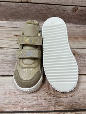 Кросівки високі бежеві "зебра" Woopy, 21