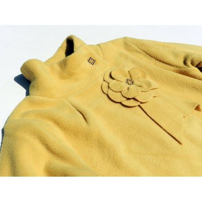 Пальто горчично-желтое, Funky Diva (флис), 104, 110