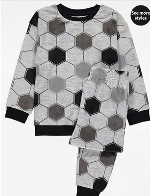 Сіра флісова піжама "футбол" George, 152, 158