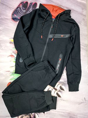 Черно-оранжевый спортивный костюм, 152