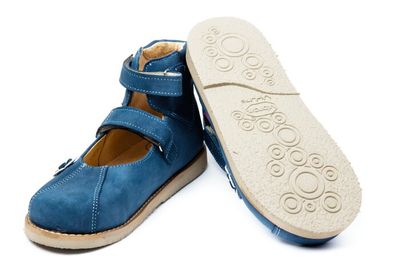 Ортопедичні туфлі Aurelka блакитні, 35