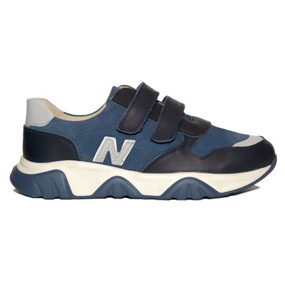 Кросівки сині з перфорацією "N", 37, 24