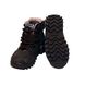 Ботинки черные кожа+нубук на шнуровках Woopy, 40