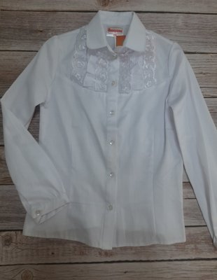 Блузка белая школьная, 134