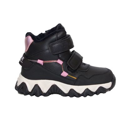 Ботинки черные с розовой вставкой Clibee, 28