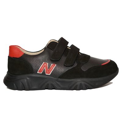 Кросівки чорні "N" з перфорацією, 37, 23,8
