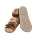 Босоніжки коричневі з пісочними липучками Aurelka, 30