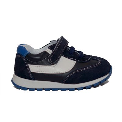 Темно-сині кросівки Toddler, шнурівки+липучка, 19, 12