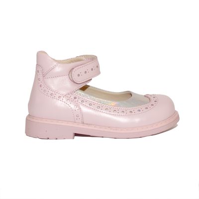 Туфли розовые кожаные с перламутровой вставкой Woopy, 26