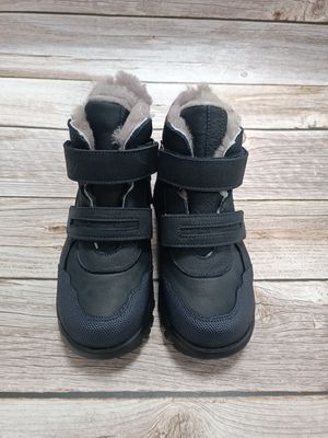 Ботинки зимние темно-синие на 2 липучки Woopy, 25