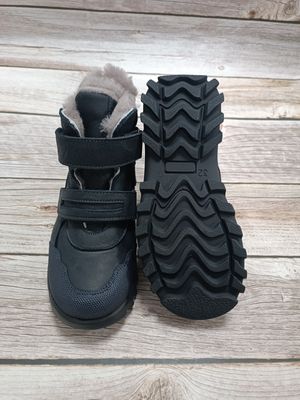 Ботинки зимние темно-синие на 2 липучки Woopy, 25