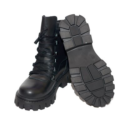 Черевики високі чорні на шнурівках Harli, 32