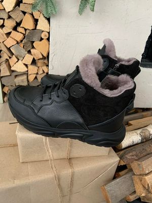 Кроссовки зимние черные на шнуровках Woopy, 36, 23.3