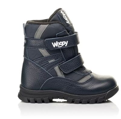 Высокие зимние ботинки Woopy темно-синие, 21