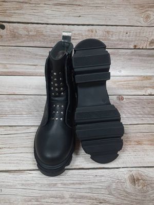Ботинки высокие черные с пряжкой Woopy, 35