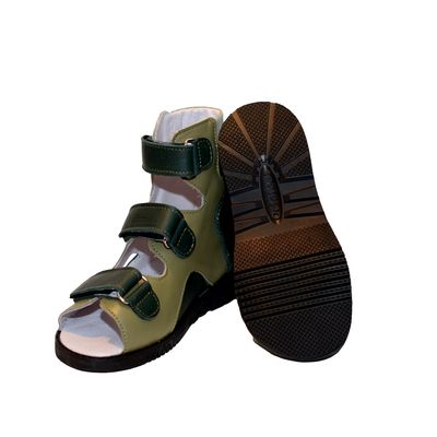 Ботинки антиварусные зеленые Orto Foot, 19