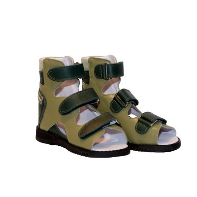 Ботинки антиварусные зеленые Orto Foot, 19