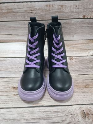 Черевики чорні на фіолетовій підошві Toddler, 26, 16,5