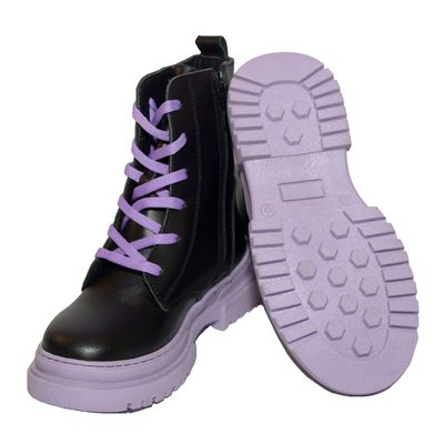 Ботинки черные на фиолетовой подошве Toddler, 26, 16,5