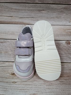 Кросівки антиварусні біло-бузкові OrtoFoot, 18